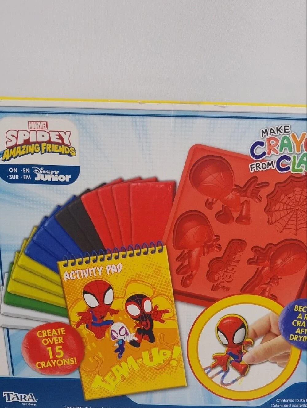 Marvel Spidey and His Amazing Friends Make Crayons from Clay Activity Set - Red